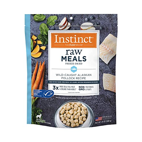 Instinct Raw Meals Natural Grain-Free Wild-Caught Pollock Freeze-Dried Dog Food - 24 Oz