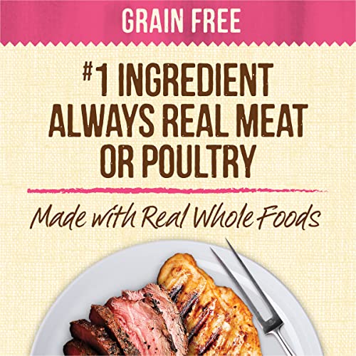 Merrick Grain-Free Lil' Plates Dinner Duo Beef and Chicken Small-Breed Wet Dog Food Trays - Variety Pack - 3.5 Oz - Case of 12