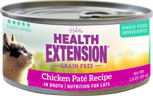 Health Extension Grain-Free Chicken Pate Canned Cat Food - 2.8 Oz - Case of 24  