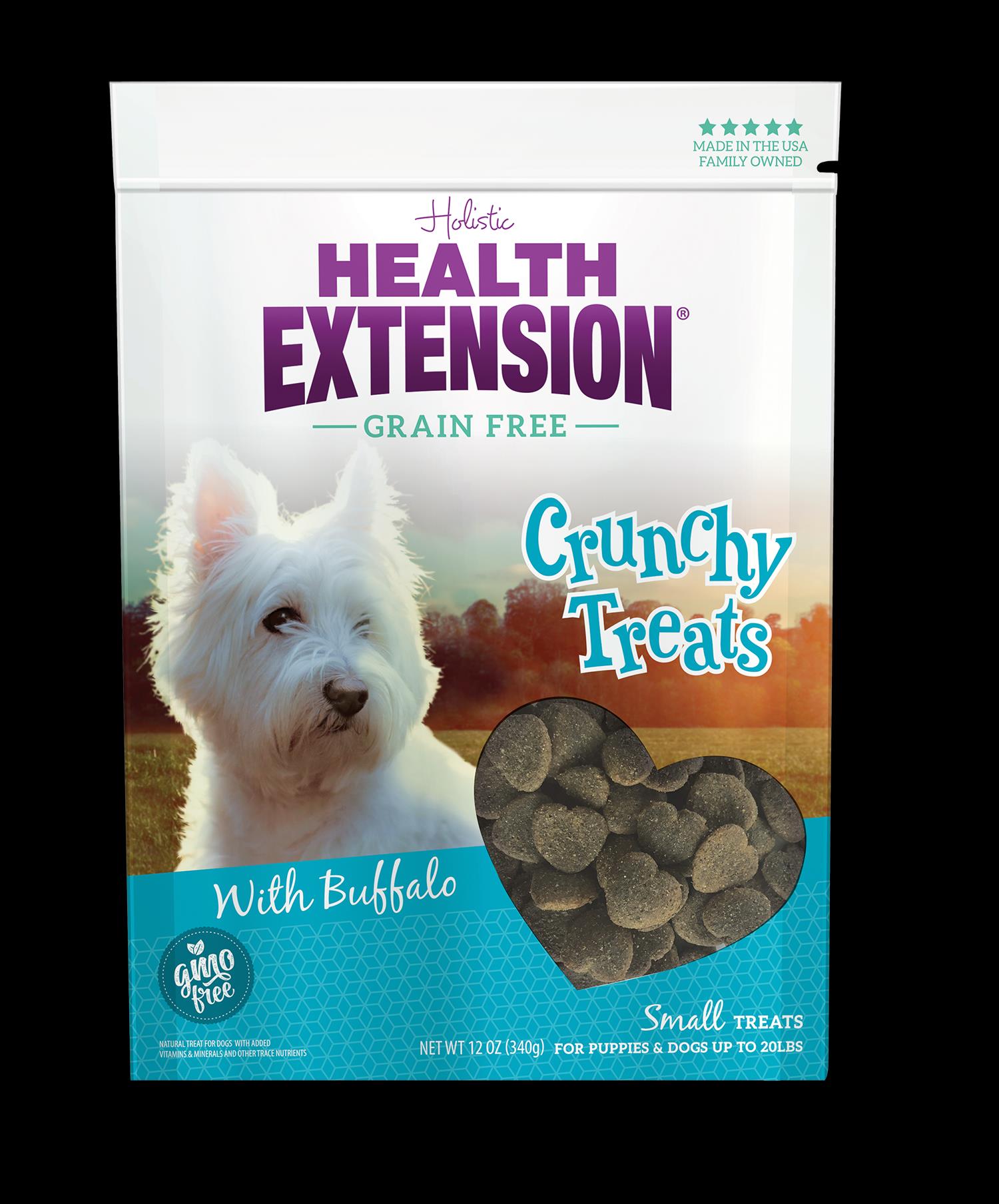 Health Extension Buffalo Crunchy Cat Treats - Small - 12 Oz  