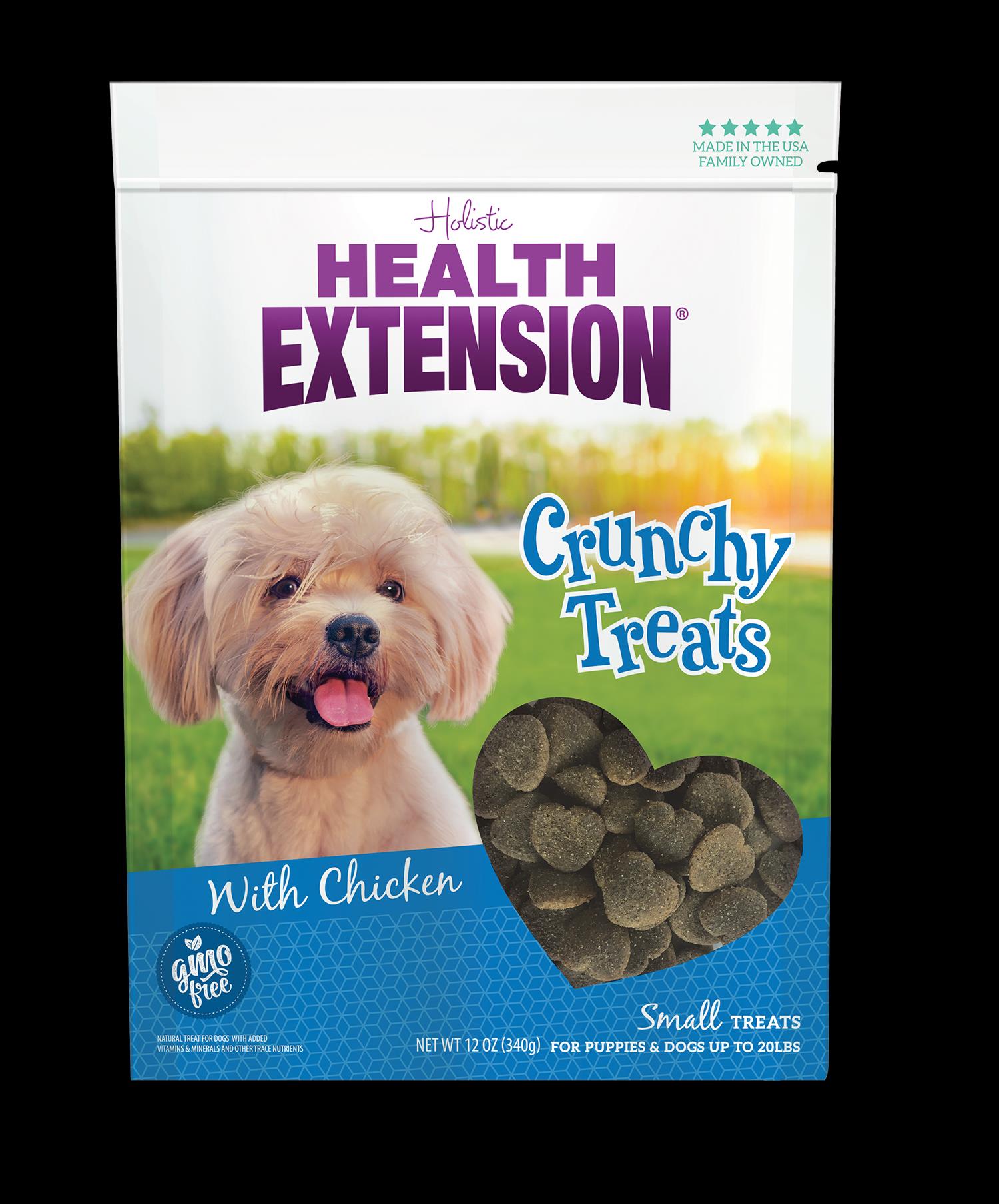 Health Extension Chicken Crunchy Dog Treats - Small - 12 Oz  