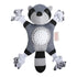 Territory 2-in-1 Racoon No Stuffing Rope and Chew Dog Toy with Removable Fetch Ball - Gray - 10 Inches