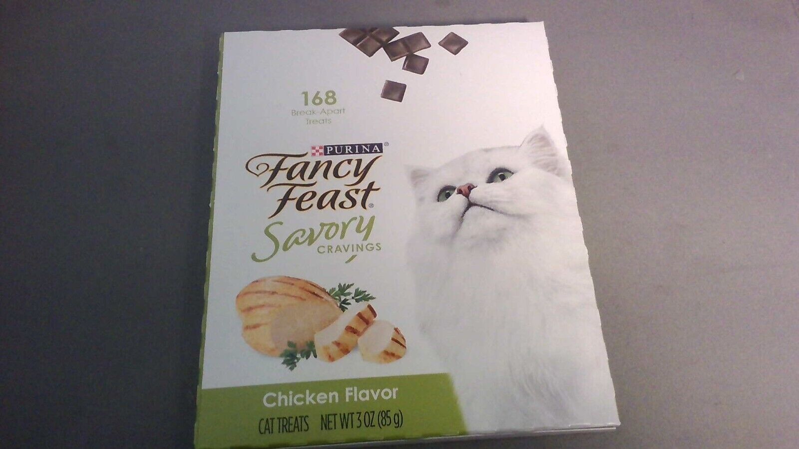 Purina Fancy Feast Savory Cravings Break-Apart Limited Ingredient Chicken Soft and Chewy Cat Treats - 3 Oz - Case of 10  