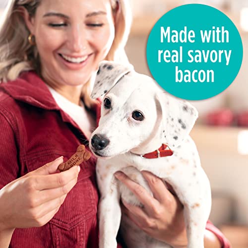 Milk-Bone Real Bacon Flavored Bone Soft and Chewy Dog Treats - 25 Oz - Case of 2