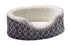 Midwest Homes Orthopedic Nest Egg Oval Dog Bed with Teflon Fabric Protector - Gray XS - L:17.8 X W:14.8 X H:5.8 In