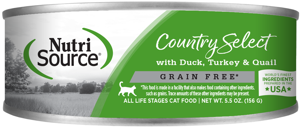 Nutrisource Grain-Free Country Select Duck Turkey and Quail Canned Dog Food - 5 Oz - Case of 12