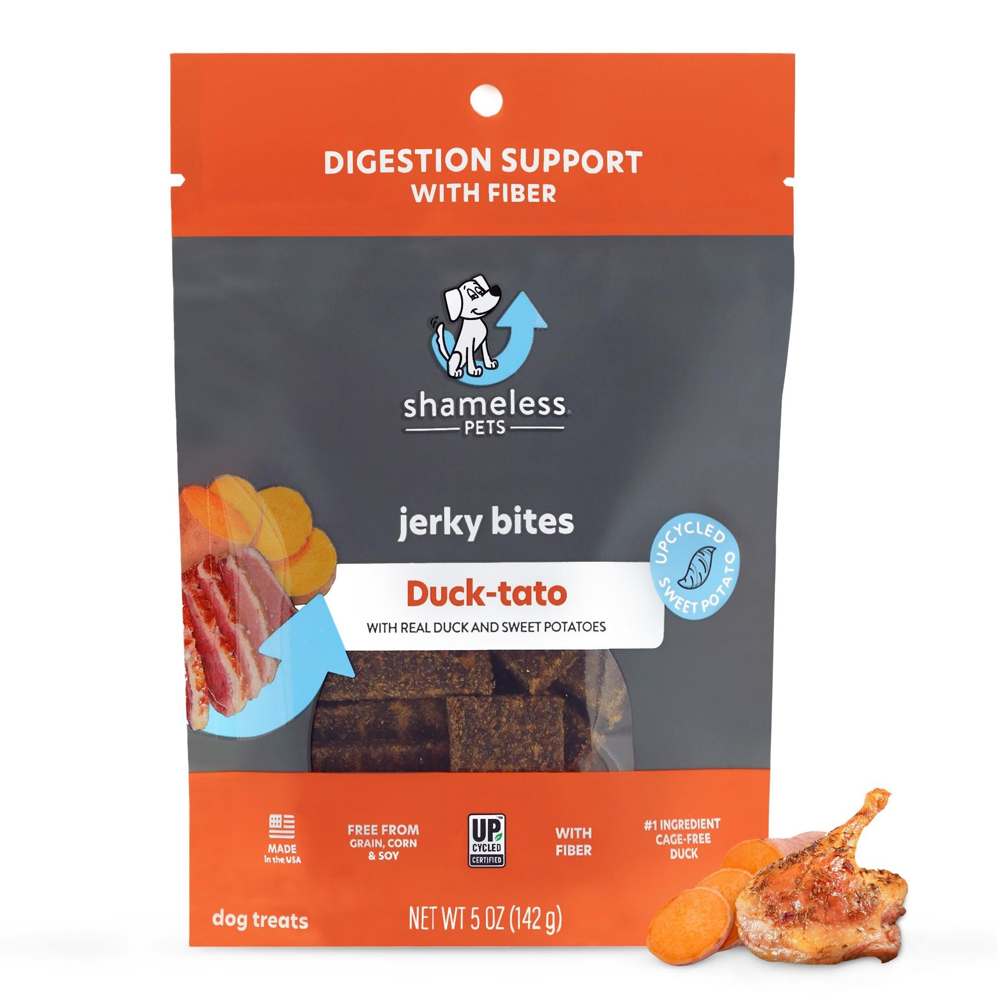 Shameless Pets Duck-Tato Duck and Sweet Potato Jerky Dog Treats - 5 Oz - Case of 6  