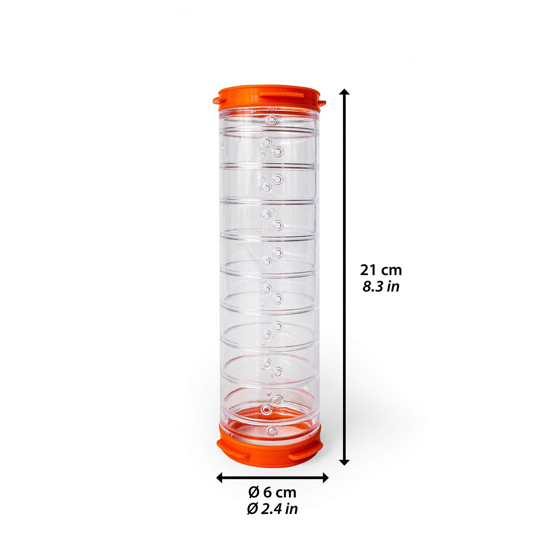 Ferplast Small Animal Hampster Cage Play Accessory Tube - L:8" X W:2.5" X H:2.5" (2.5" Diameter)  