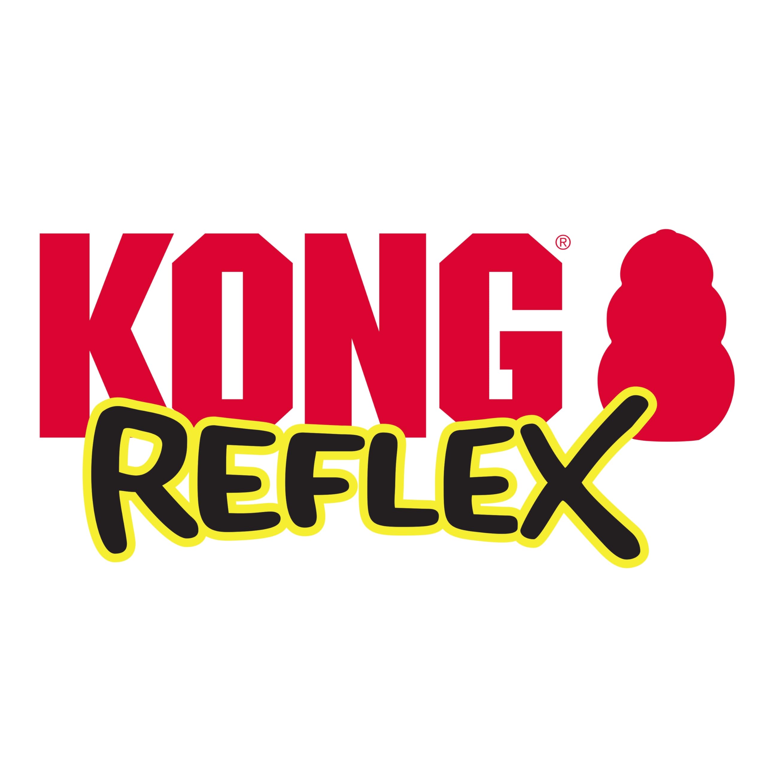 Kong Reflex Flyer Frisbee Fetch and Floating Dog Toy - Yellow  