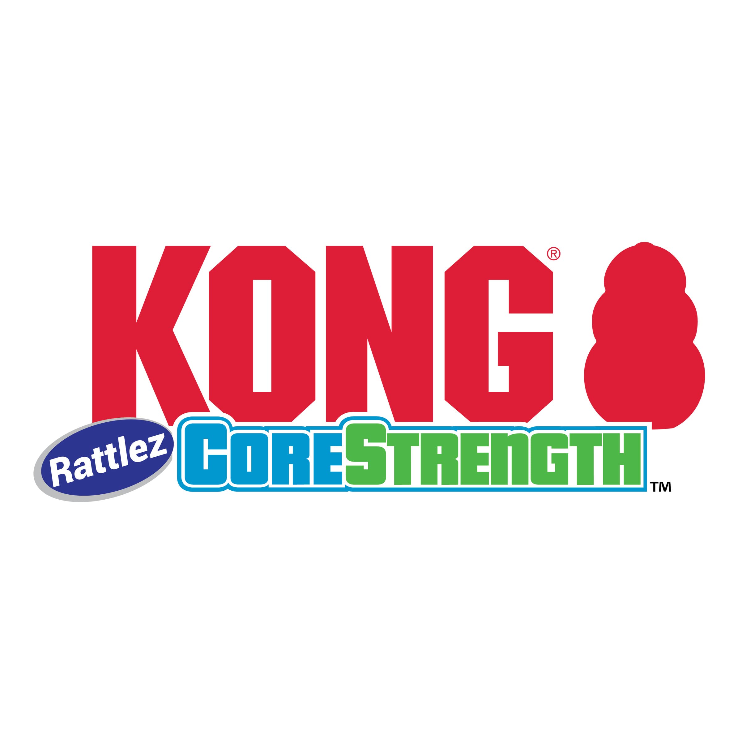 Kong Holiday CoreStrength Durable Rattlez Stick Fetch and Chew Rubber Dog Toy  