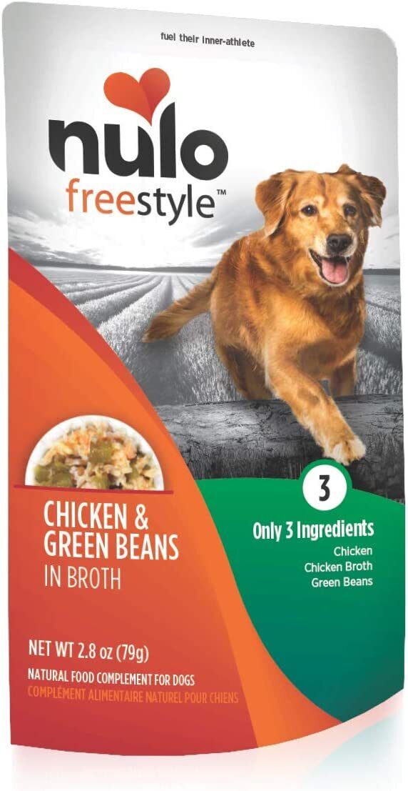 Nulo Freestyle Chicken Green Beans in Broth Wet Dog Food Topper - 2.8 Oz - Case of 24 Default Title