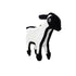 Tuffy's Barnyard Sherman The Sheep Float and Squeak Nylon and Plush Dog Toy  