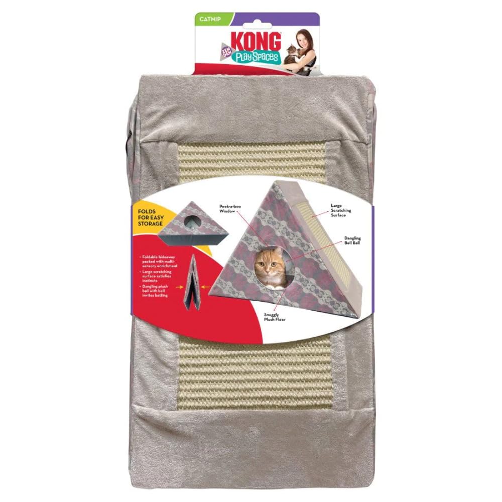 Kong Play Spaces Zen Den Cat Tent Furniture with Scratcher  