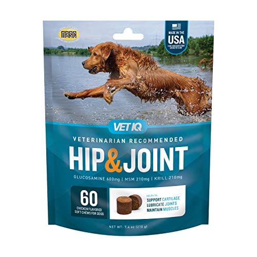 VETIQ Hip and Joint Chicken Flavored Soft Chew Dog Supplements - 60 Count