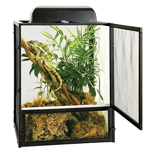 Zoo Med Laboratories ReptiBreeze Reptile Cage with Open-Air Auluminum Screen - Small - L:16" X W:16" X H:20" Inches  