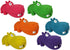 Multipet Globopotamus Hippo Squeak and Latex Dog Toy - Assorted - 8" Inches  