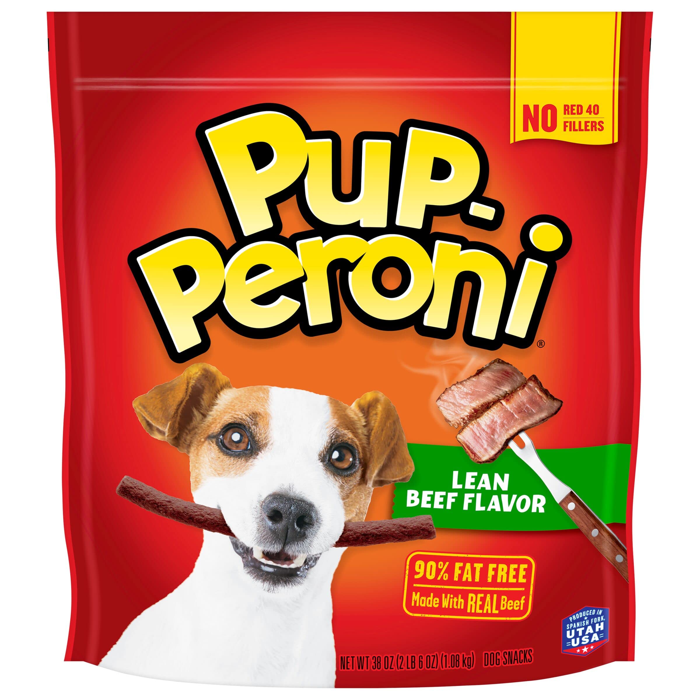 Pup-Peroni Lean Beef Flavored Soft and Chewy Dog Treats - 35 Oz - Case of 4  