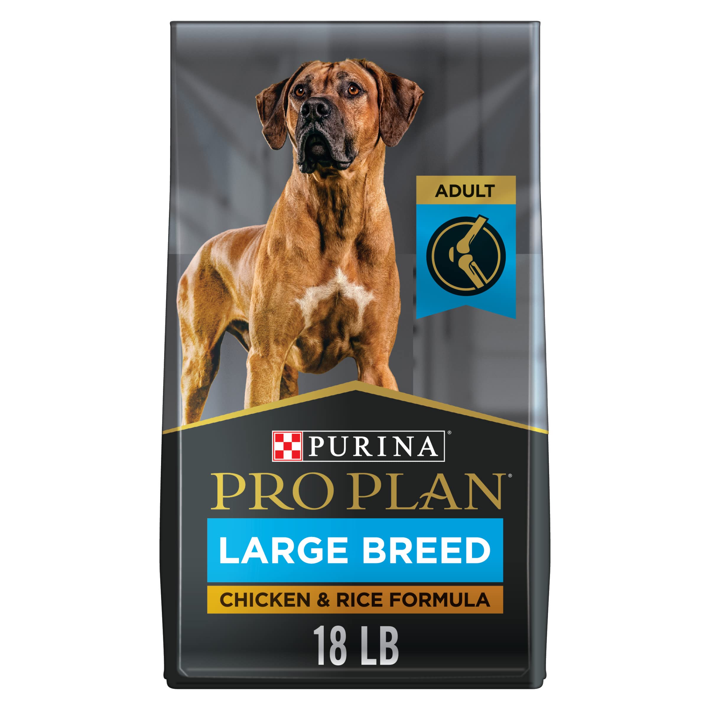 Purina Pro Plan Chicken and Rice Formula Large-Breed Adult Dry Dog Food - 18 Lbs  