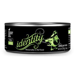 Identity 95% Gage-Free Canadian Duck Canned Cat Food - 5.5 Oz - Case of 24