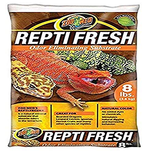 Zoo Med Laboratories ReptiFresh Natural Reptile Odor Eliminating Substrate - 8 Lbs  