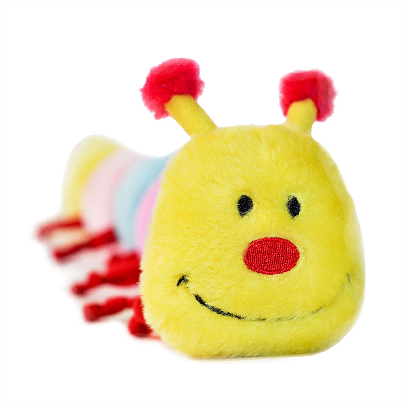 Zippy Paws Caterpillar Deluxe Rainbow Squeak and Plush Dog Toy - Large  