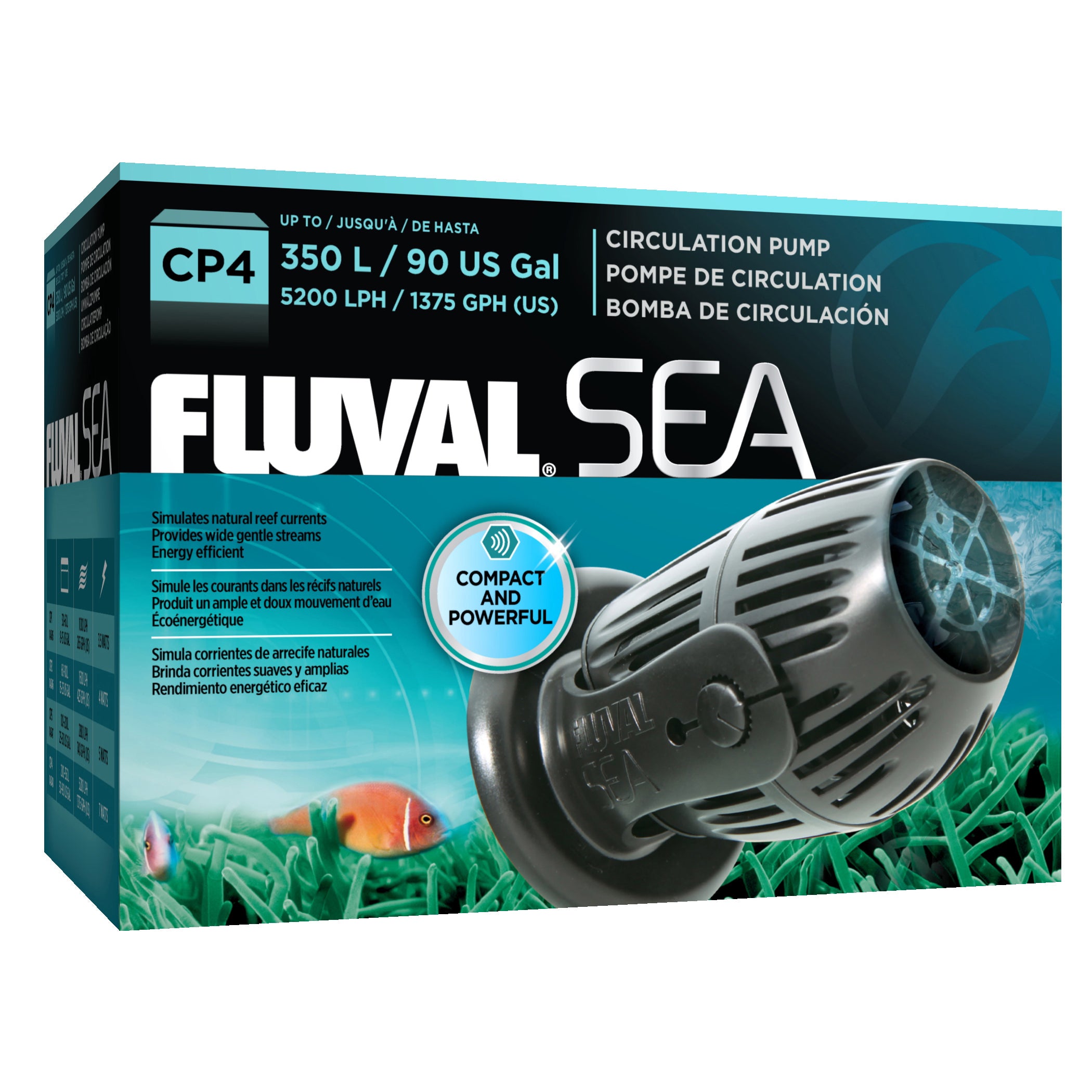 Fluval Sea CP4 Circulation Pump for Freshwater and Saltwater Aquariums - Up to 90 Gallons