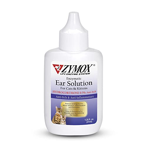 Zymox Enzymatic .5% Hydrocortisone Anti-Itch and Anti-Inflammatory Cat and Kitten Ear Solution - 1.25 Oz Default Title