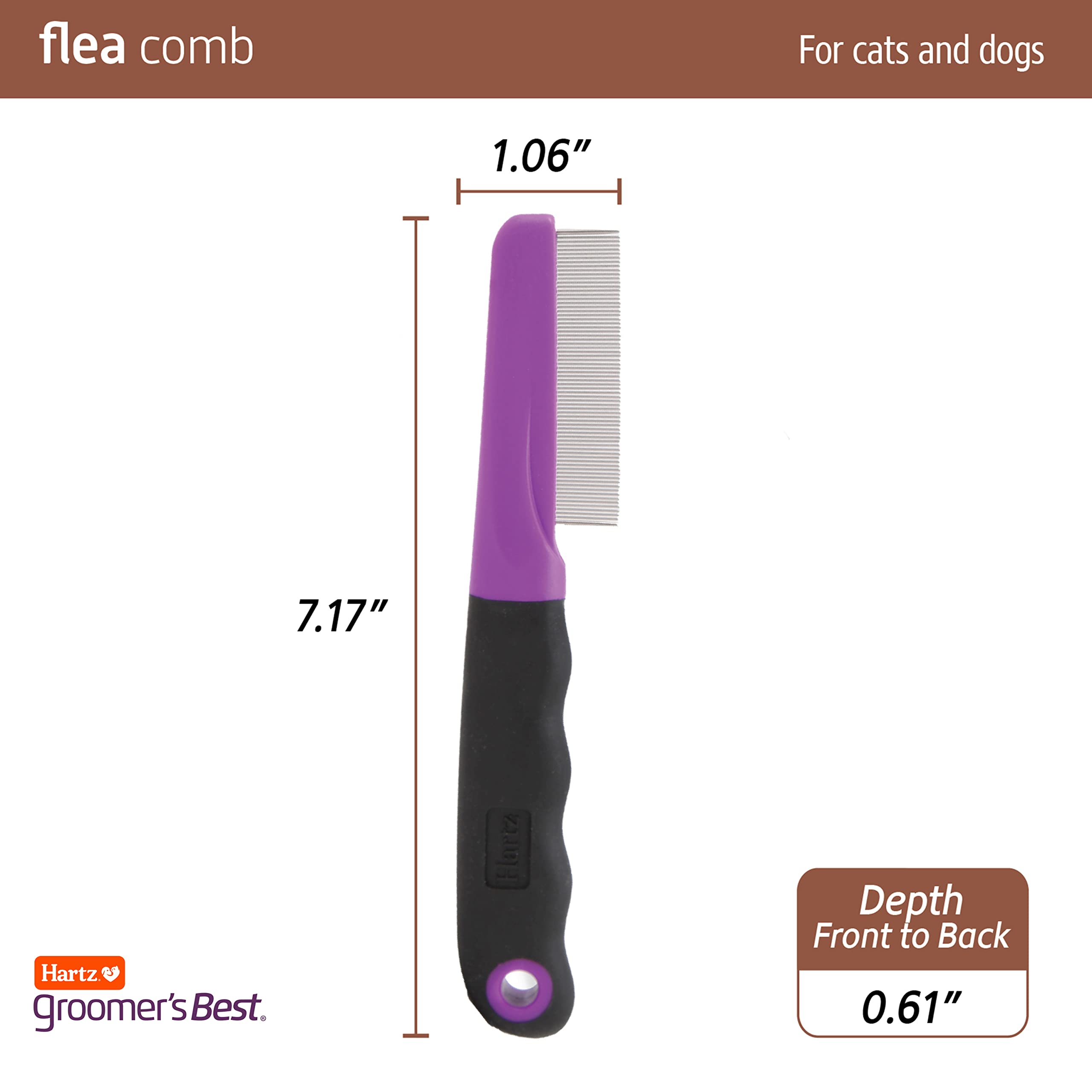 Hartz Mountain Groomer's Best Flea and Tick Dog Comb  