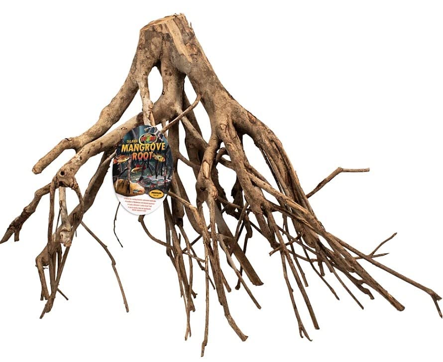 Zoo Med Laboratories Naturally Harvested Talawa Mangrove Root Aquarium Décor - Medium - 16" Inches  