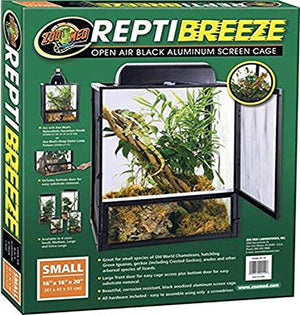 Zoo Med Laboratories ReptiBreeze Chameleon Cage Starter Kit with Aluminum Screen Cover ...