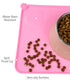 Mclovin's No-Spill Pet Bowl with Magnetic Mat - Pink  