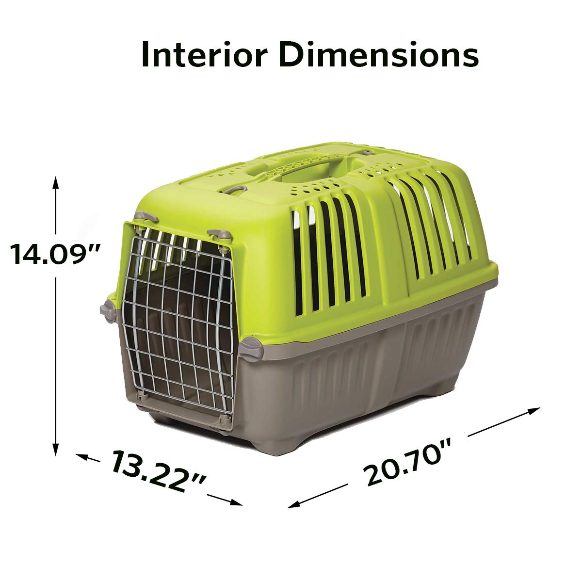 Midwest Spree Hard-Sided Travel Cat and Dog Kennel Carrier - Green - 22