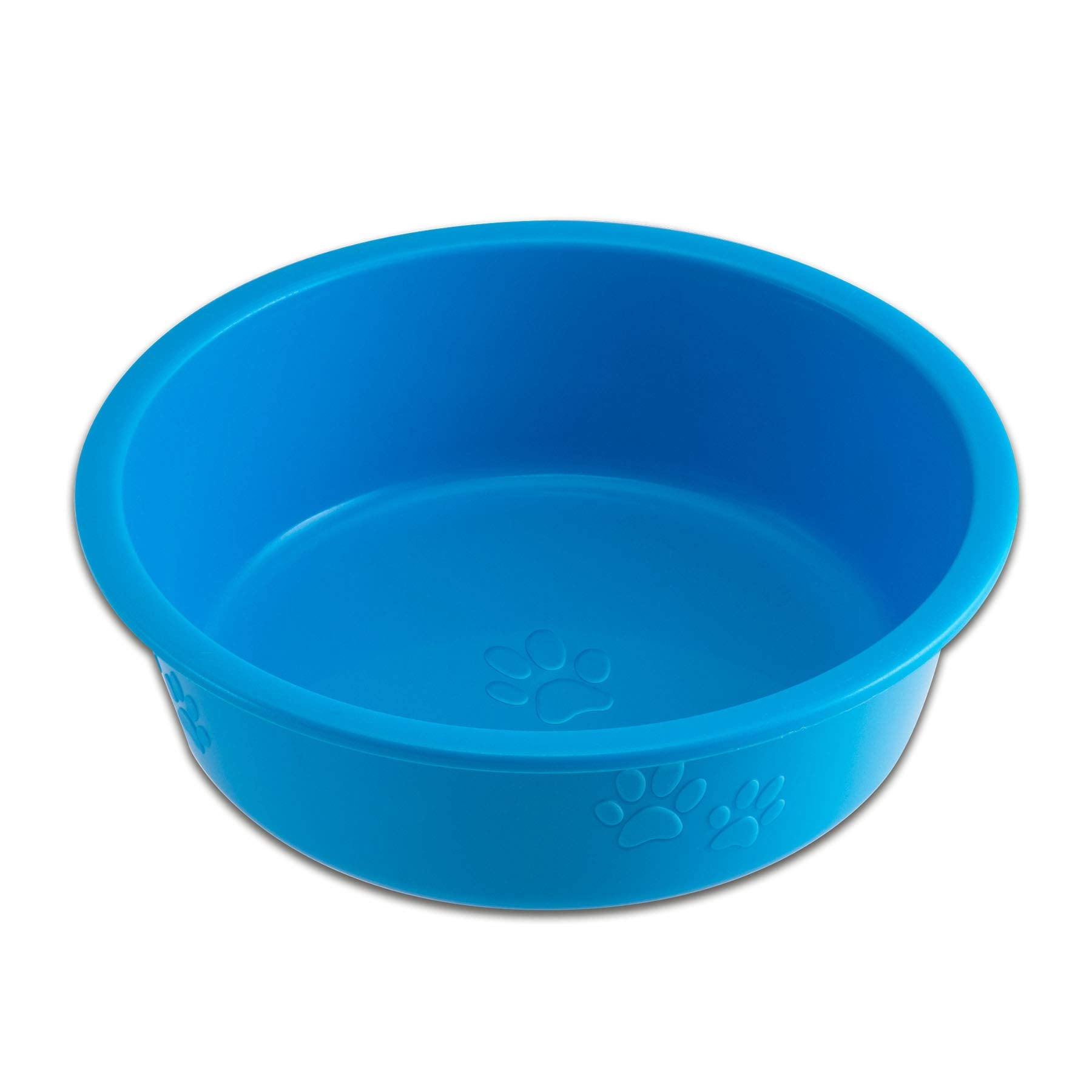 Loving Pets Dolce Luminoso Non-Slip Plastic Cat and Dog Bowl Blue Large