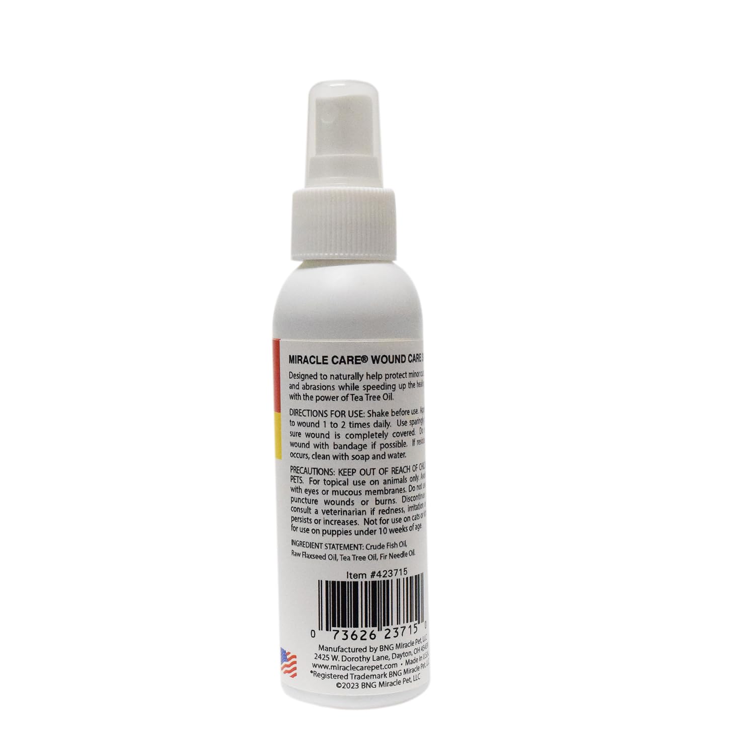 Miracle Care First-Aid Pet Wound Spray for Pets - 4 Oz  