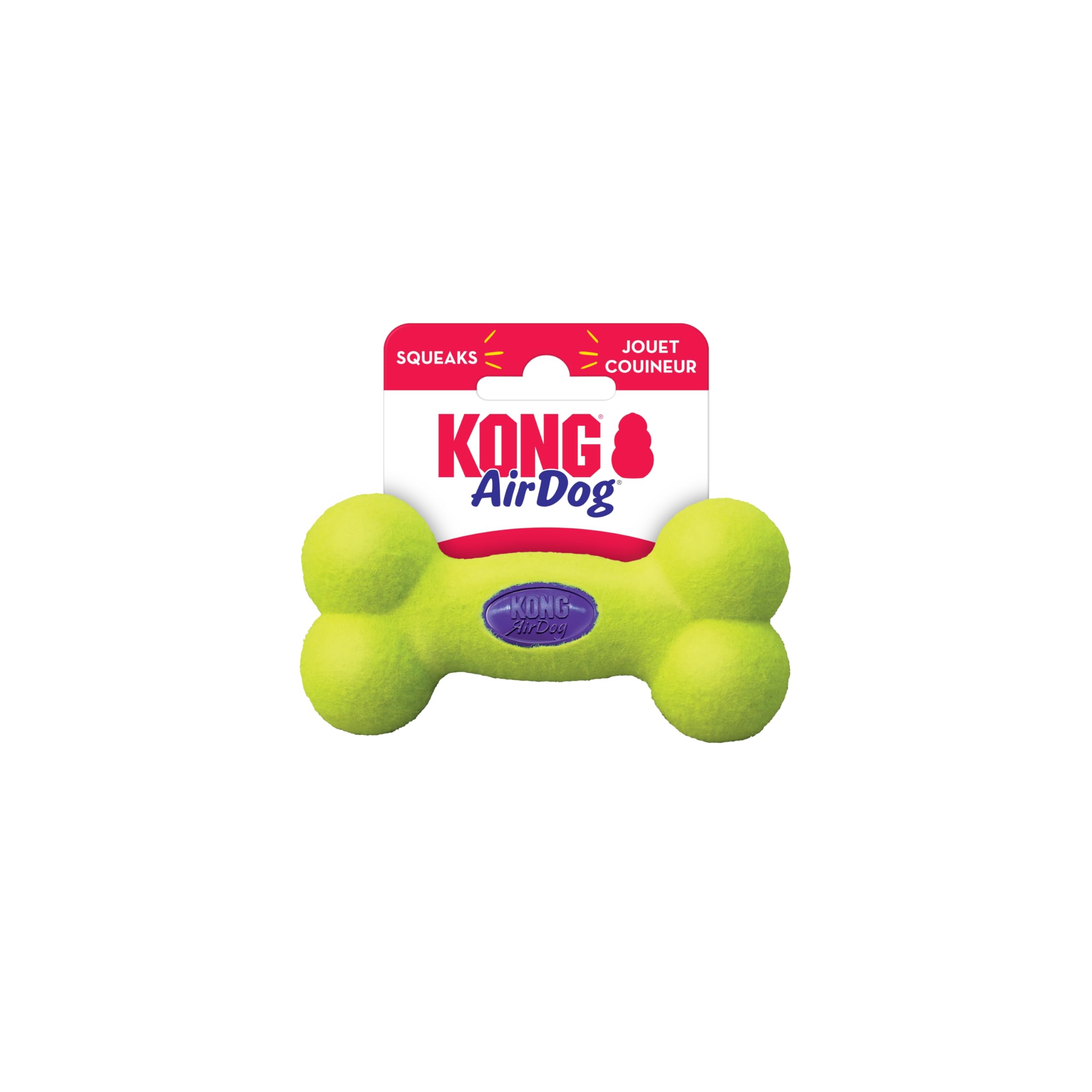 Kong AirDog Squeaker Bone Felt Dog Toy - Large  