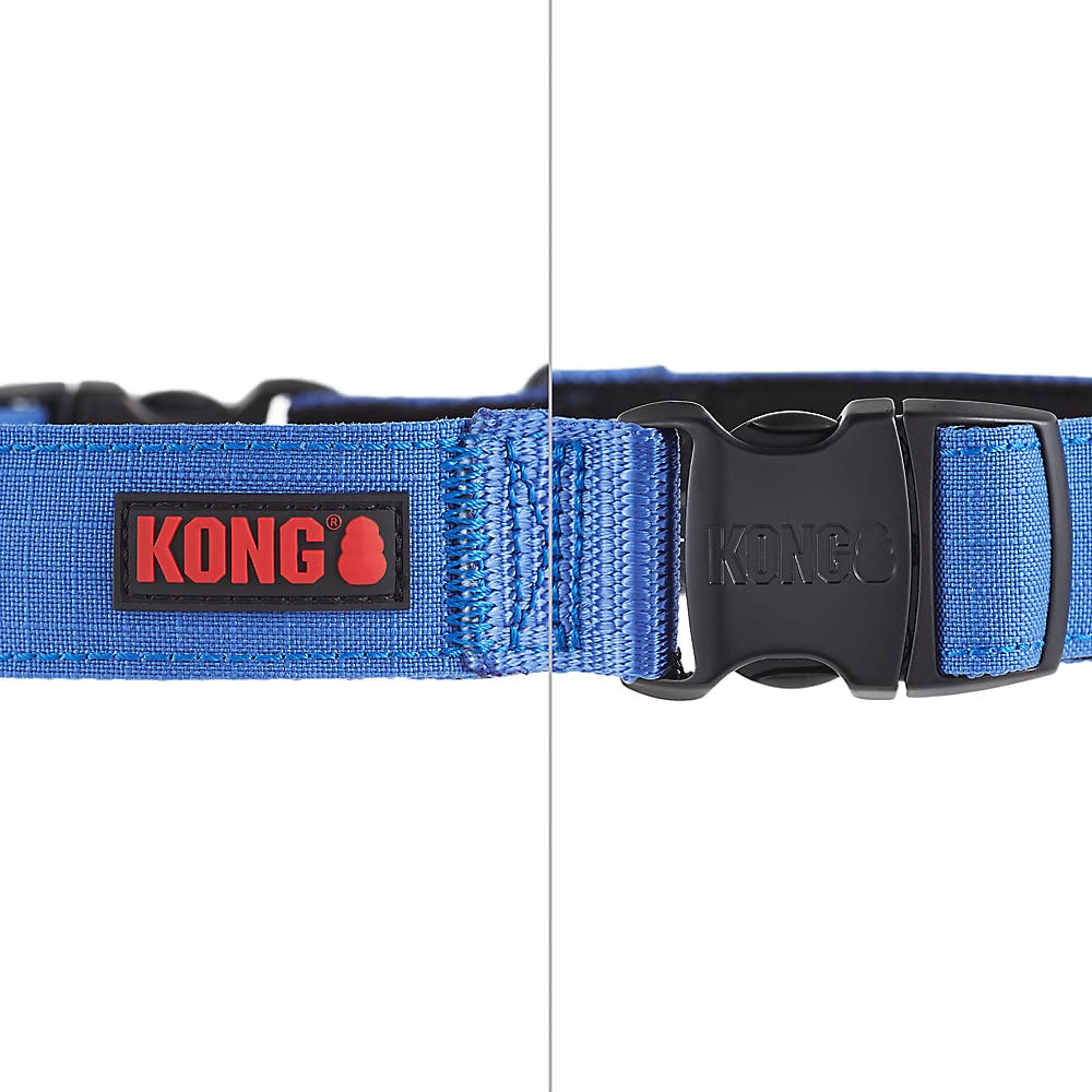 Kong Clear EZ-Collar Clear Blue and Black Safety Dog Collar - X-Large - 13-16" Girth  