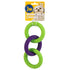 JW Pet Invincible Chains Double Link Tug Chew and Fetch Rubber Dog Toy - Small