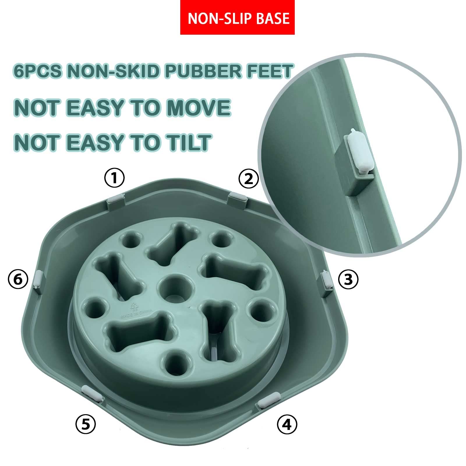 Innovative Pet SloDog Slow Feeding Dog Bowl - Green  