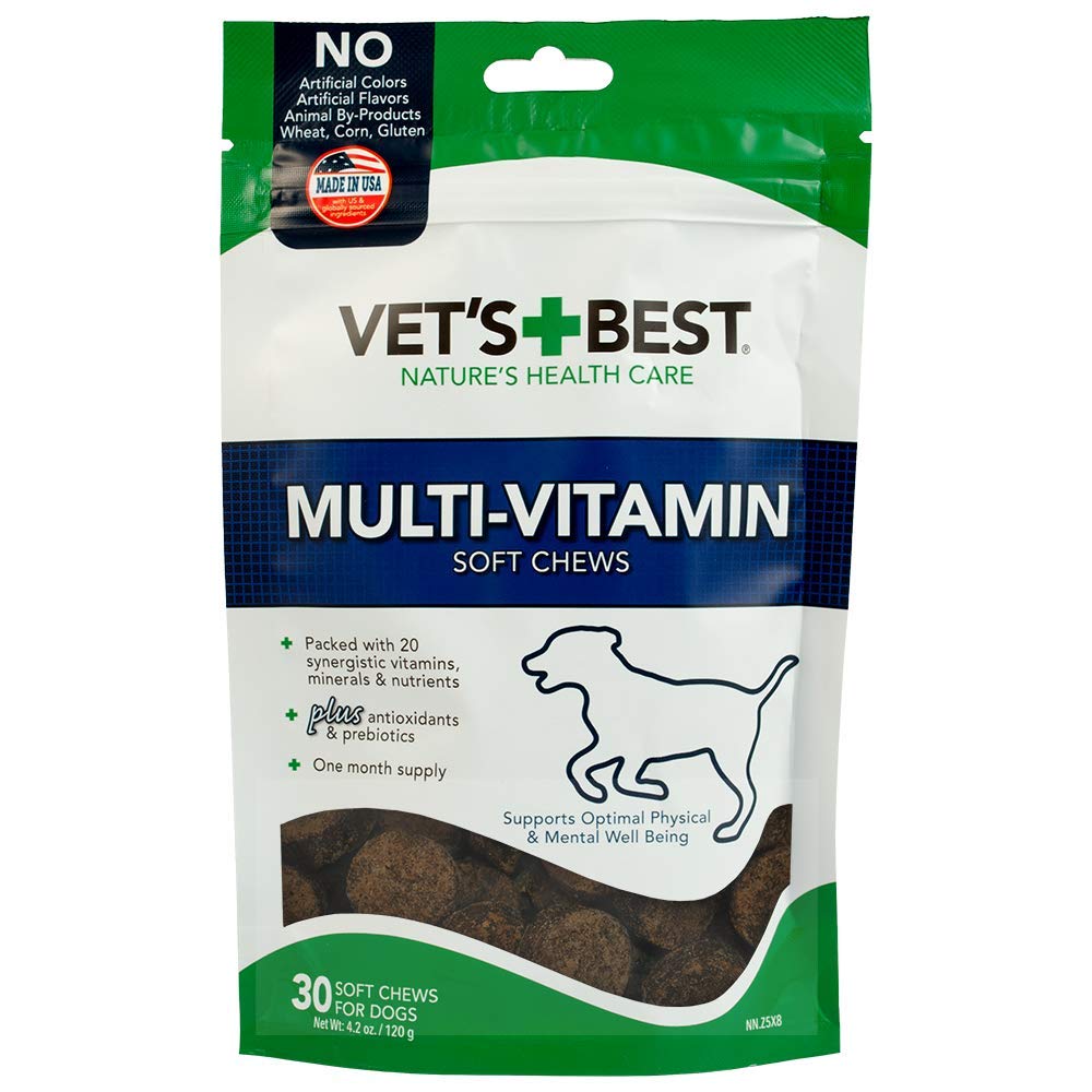 Vet's Best Multi-Vitamin Soft Chew Dog Supplements - 4.2 Oz - 30 Count  