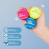 Snugarooz Comet me Bro Tennis Balls Squeak and Fetch Dog Toys - 2 Pack  