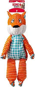 Kong Floppy Knots Fox Internally Knotted Low-Stuffing Tug and Squeak Dog Toy - Jumbo