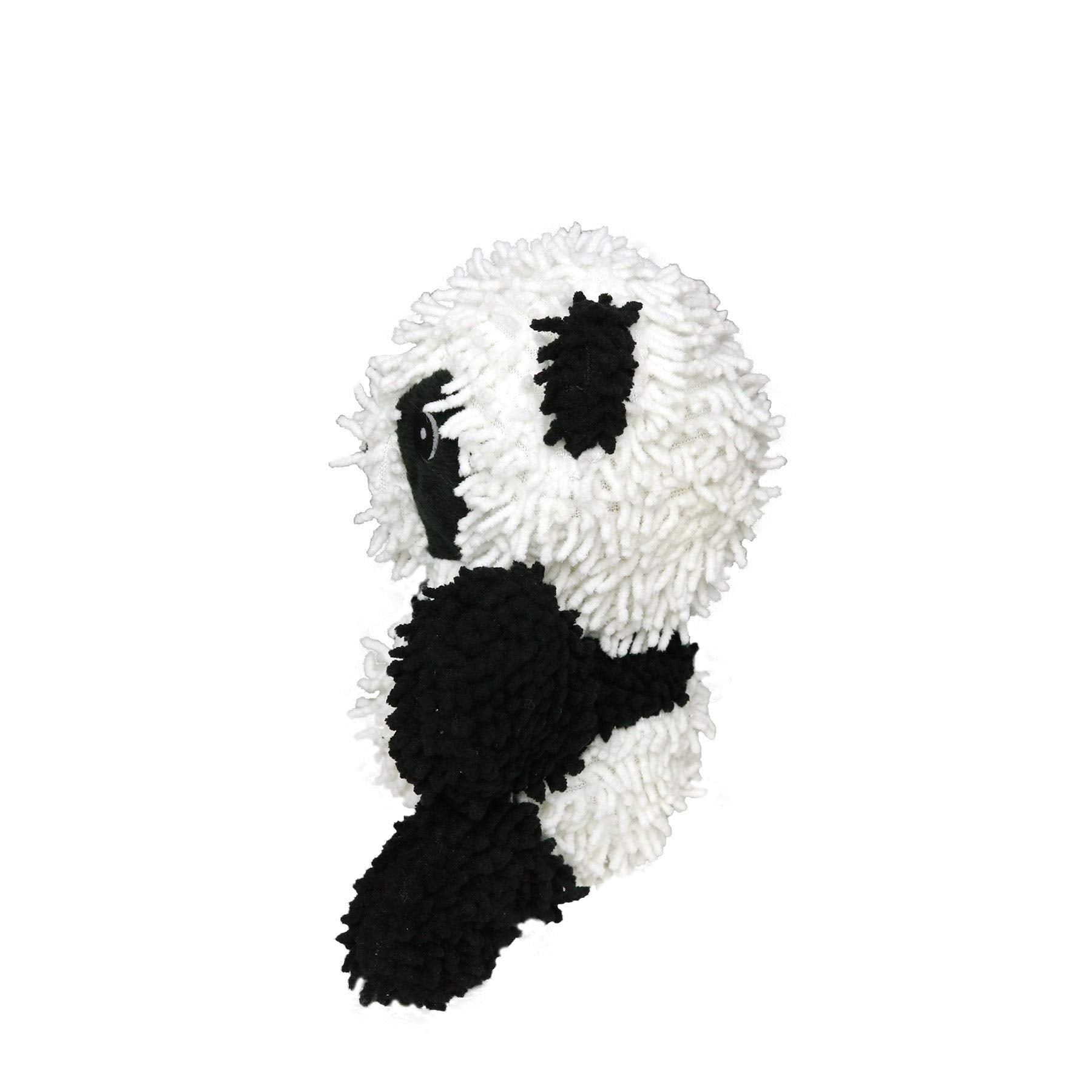 Mighty Toys Panda Microfiber Ball Floating Squeak and Plush Dog Toy - Large  