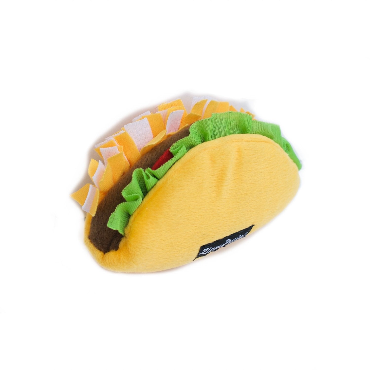 Zippy Paws NomNomz Taco Squeak and Plush Dog Toy  