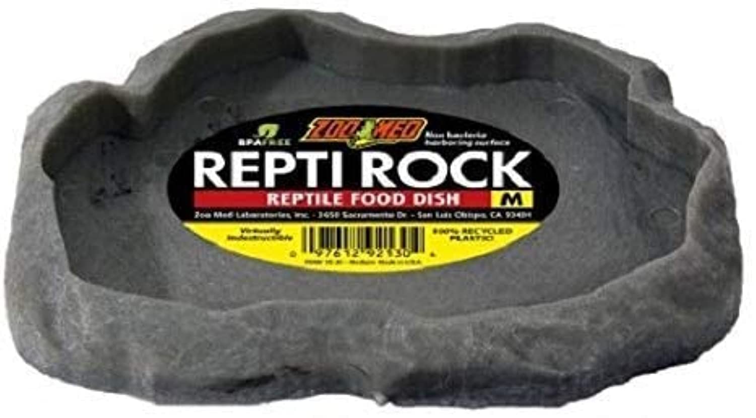 Zoo Med Laboratories Repti Rock Reptile Food Dish - Medium  