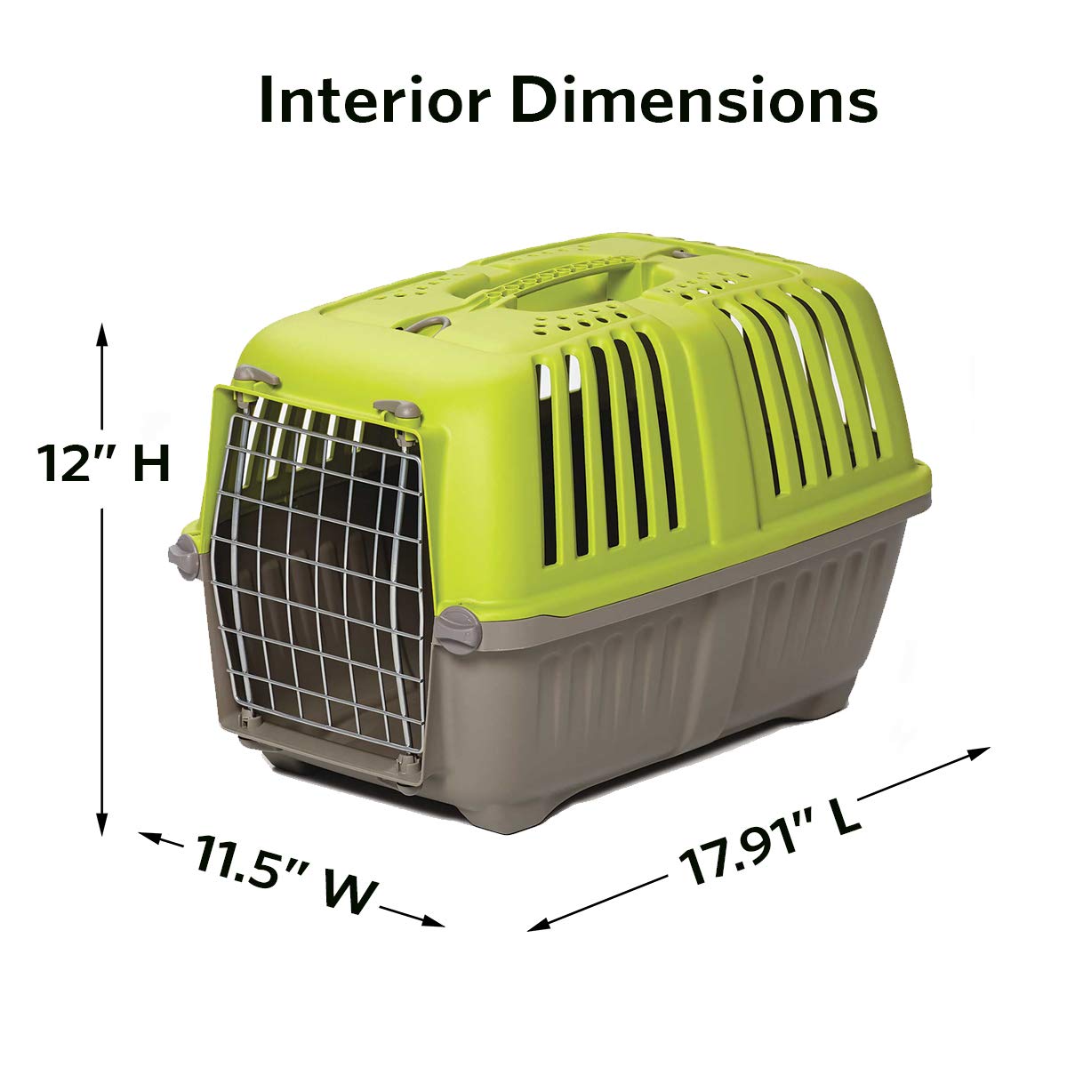 Midwest Spree Hard-Sided Travel Cat and Dog Kennel Carrier - Green - 19