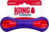 Kong Duets Duos Lightweight Bouncing Bone Multi-Surfaced Squeak and Fetch Rubber Dog Toy - Small