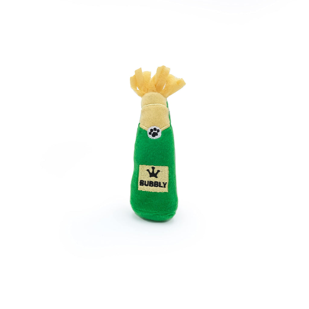 Zippy Paws Catnip Bubbly Bottle Plush Catnip Cat Toy - Small  