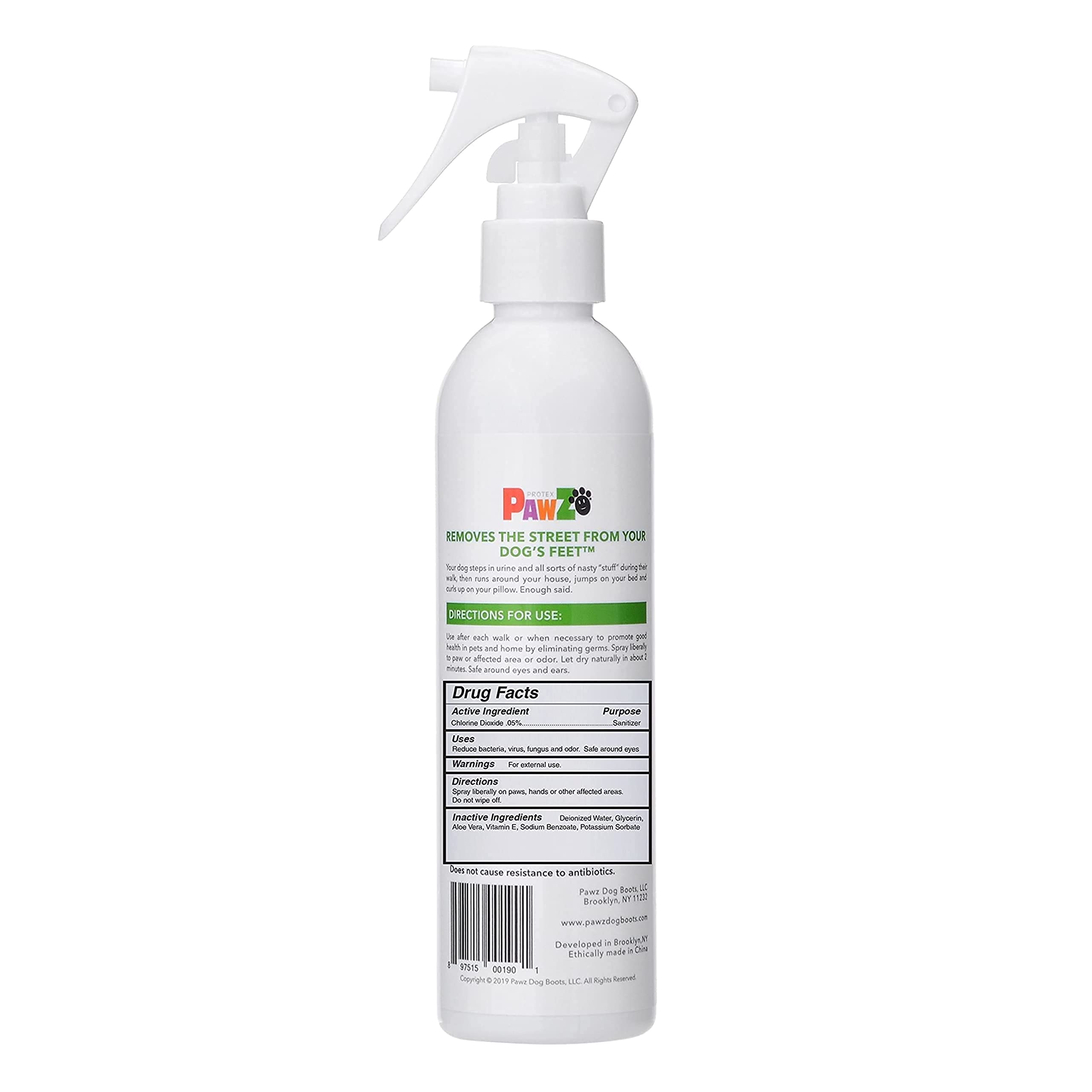 Pawz SaniPaw Santizing Paw Spray for Cats and Dogs - 8 Oz  