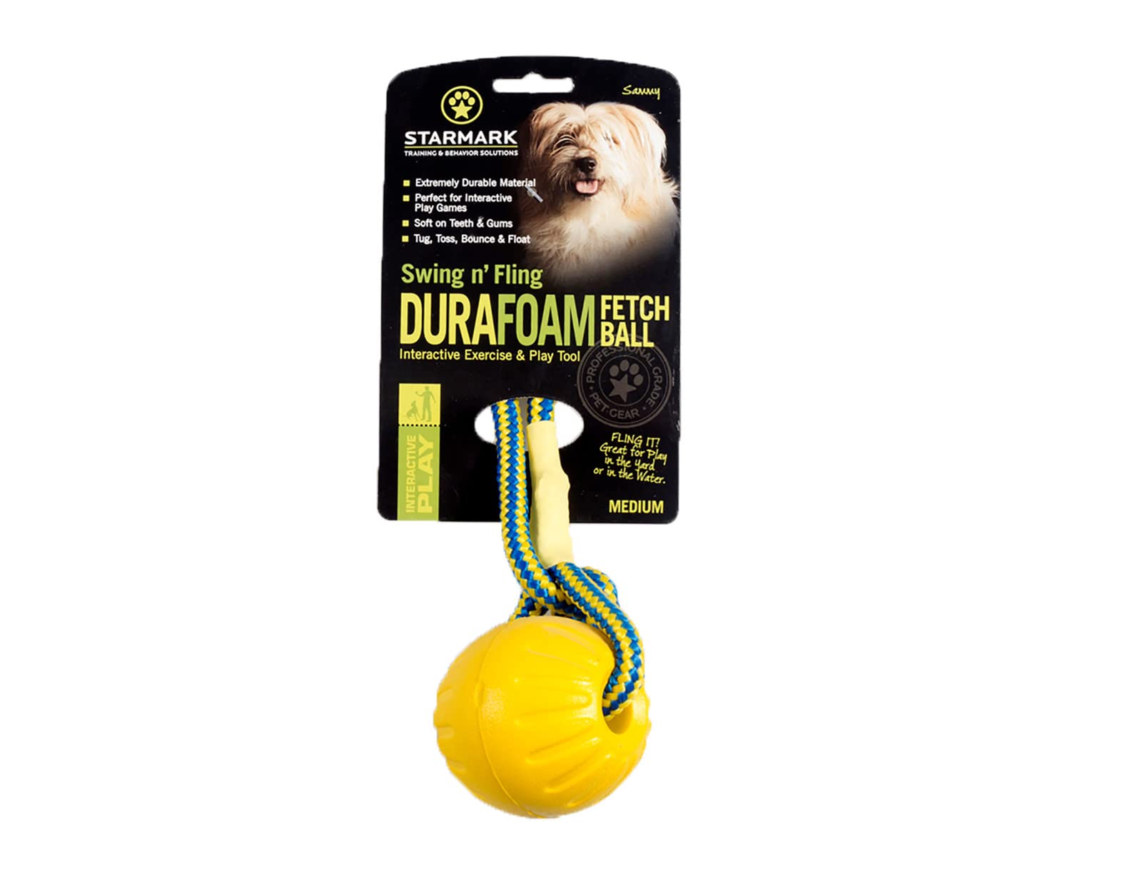 Snugarooz Fling N' Fun Rope and Ball Fetch Dog Toy - 7