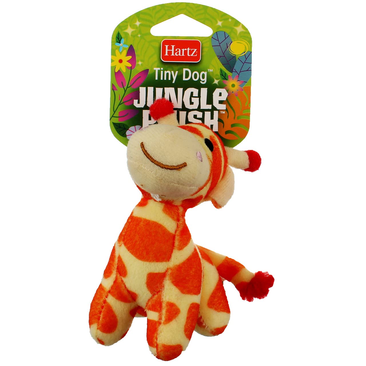 Hartz Mountain Tiny Dog Jungle Plush Dog Toy  